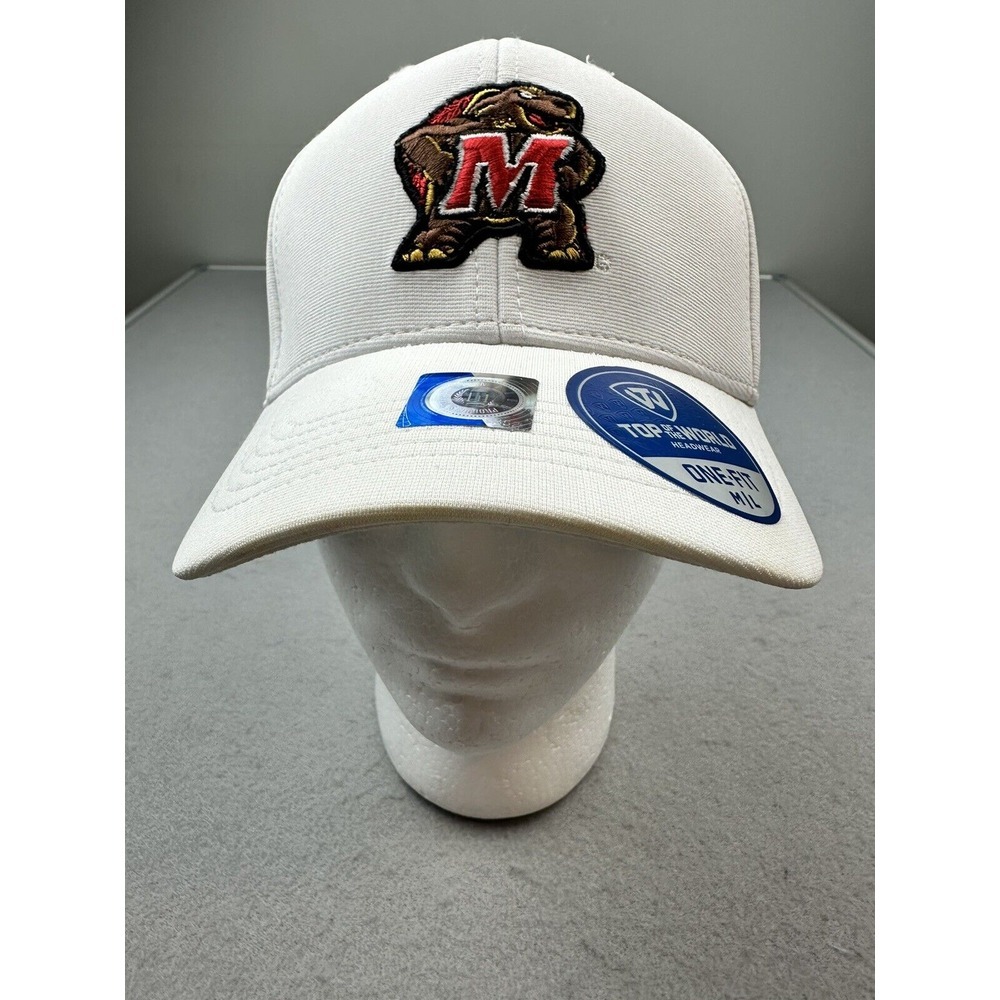 Top of the World Maryland Terrapins Fitted One Fit Cap M/L Rare‎